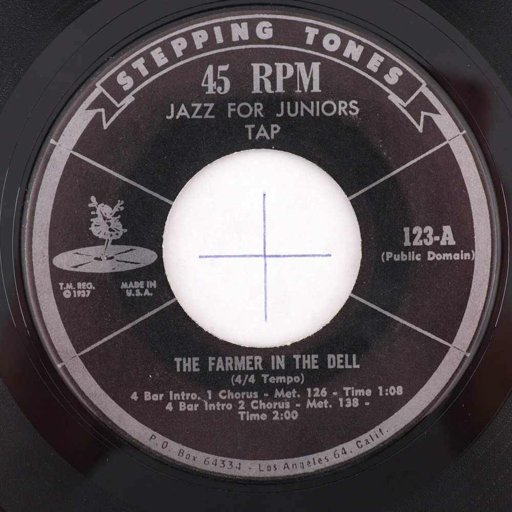 Stepping Tones Dancing Sure is Fun/The Farmer In The Dell 45 RPM Vinyl Record 7"